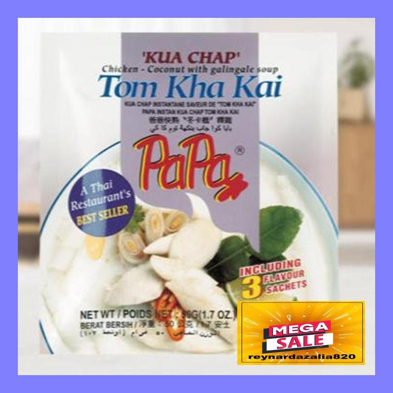 

Ry5Gils Papa Kua Chap Kuachap Tom Kha Kai 50G All Variant Flseyr