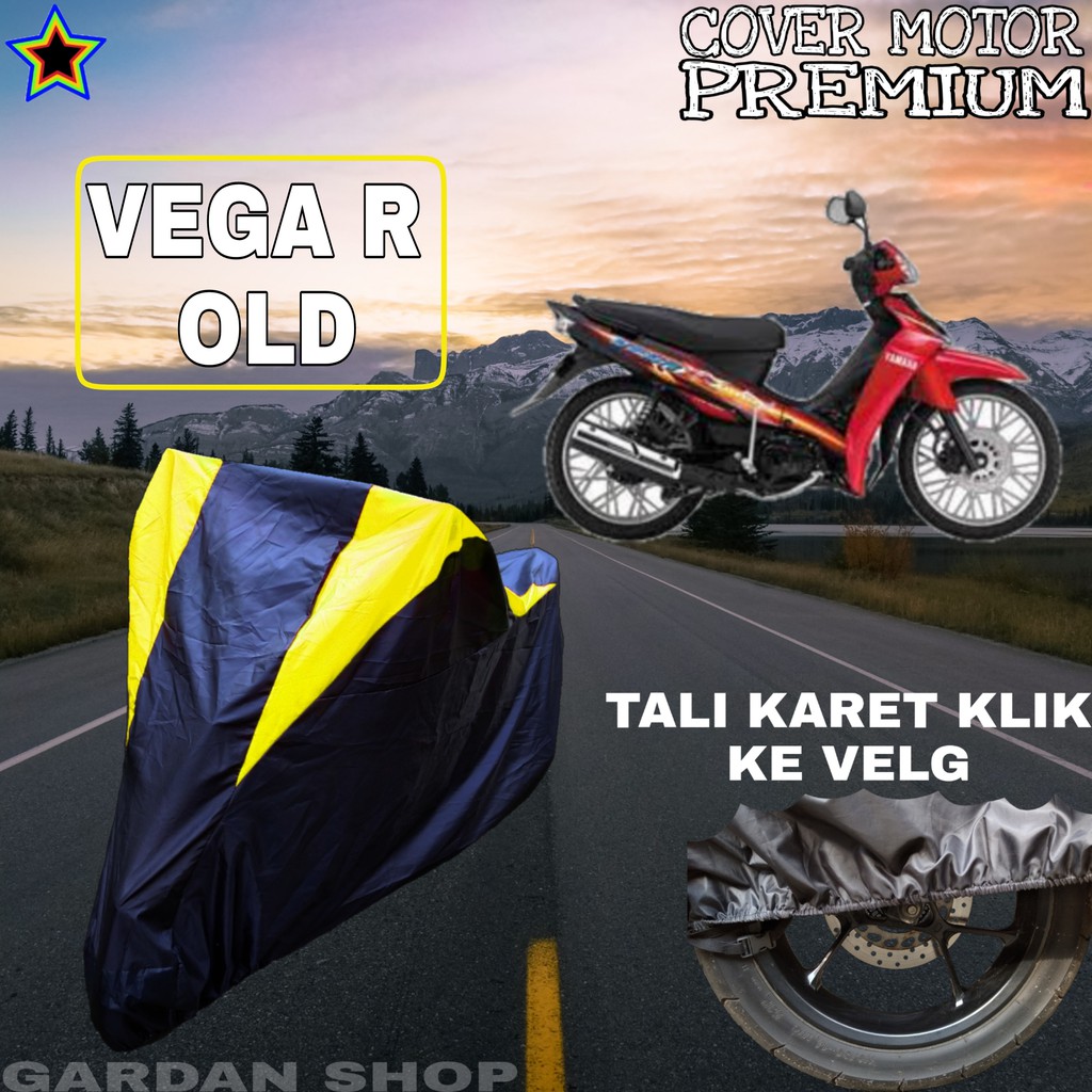 Sarung Motor VEGA R OLD Hitam Kuning Penutup Pelindung Motor Vega R PREMIUM