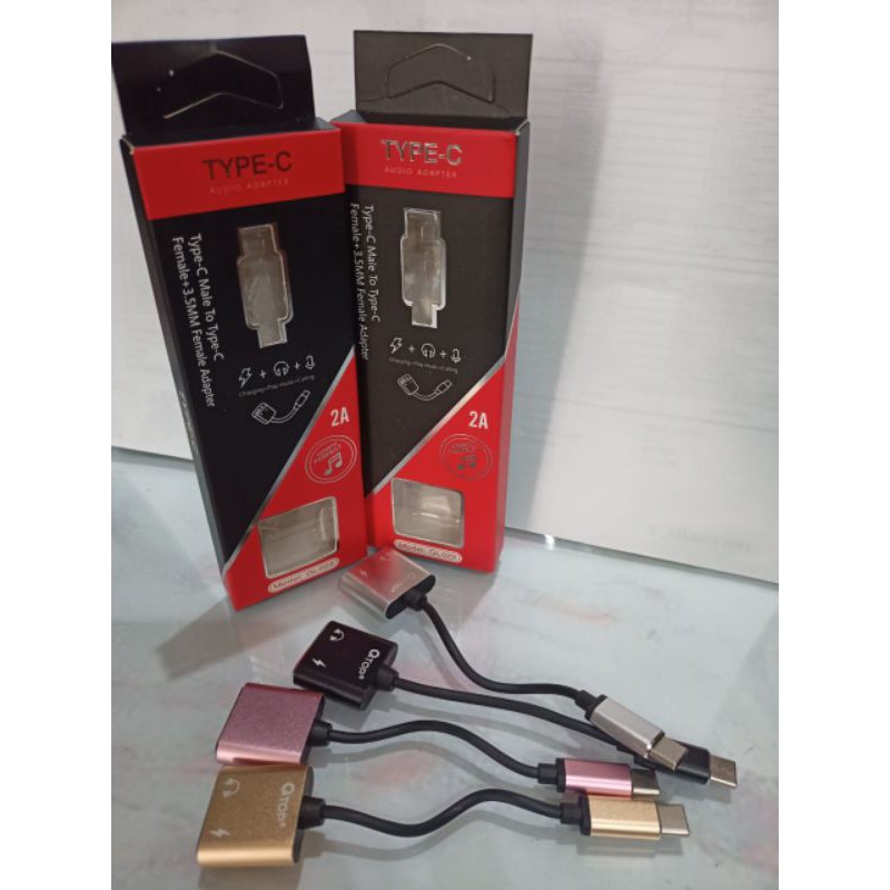 Kabel Spliter Qtop GL022/ Kabel Audio Qtop Tipe-C