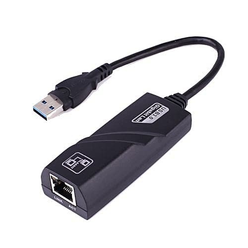 LSio Gigabit Adapter Network Adapter 10/100/1000 Mbps Ethernet Adapter USB 3.0 to Ethernet Color : Black 