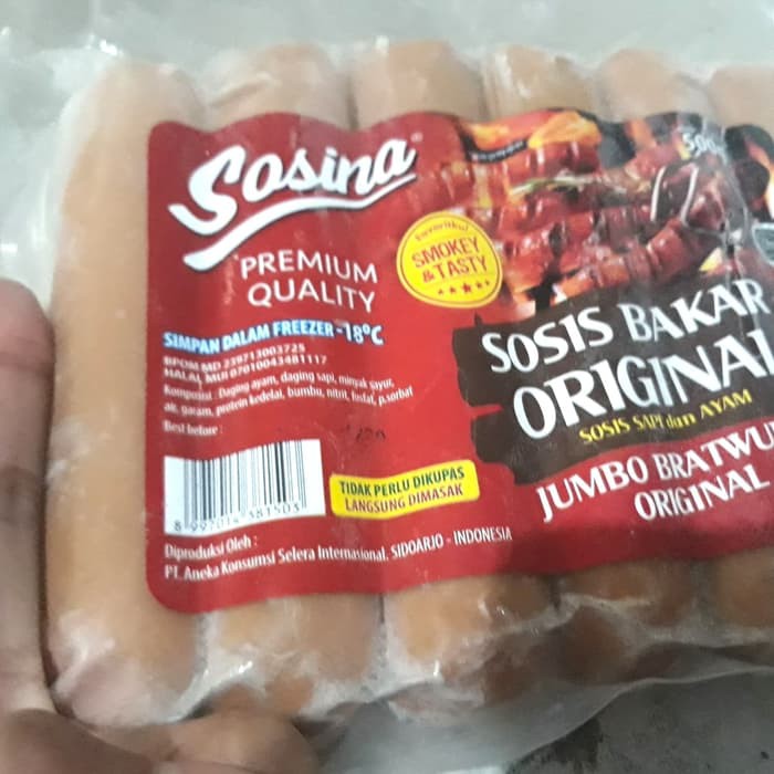 

SOSINA JUMBO BRATWURST ORIGINAL 500 G