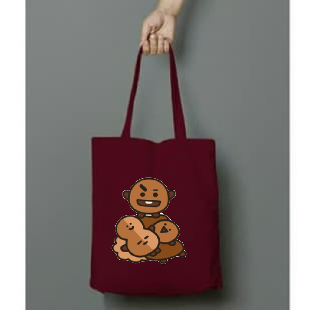 Totebag BT21 ( SHOOKY ) ll PAKAI RESLETING