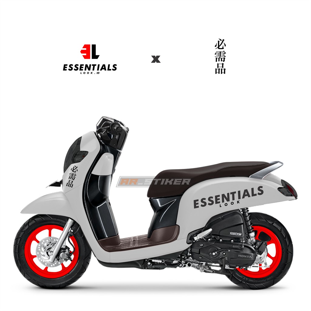 cutting sticker scoopy fi Essentials look