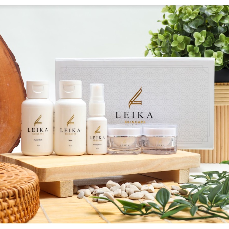 PAKET 5 IN 1 LEIKA SKINCARE ORIGINAL Perawatan Wajah Penghilang Jerawat dan Bekas Jerawat Cream Peng