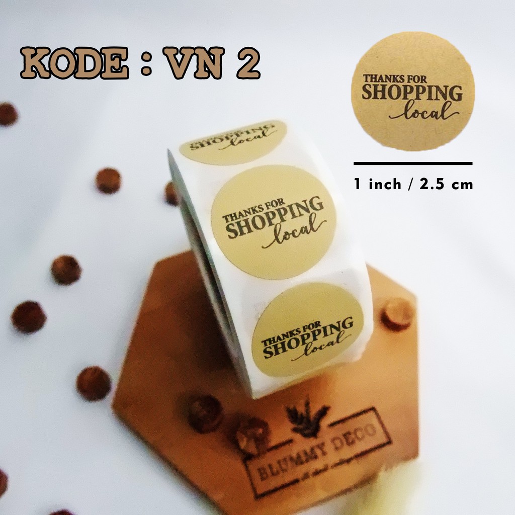 [Vintage] Stiker Thank You Stiker Packing Stiker Terima Kasih Stiker Segel Packaging-VN 2