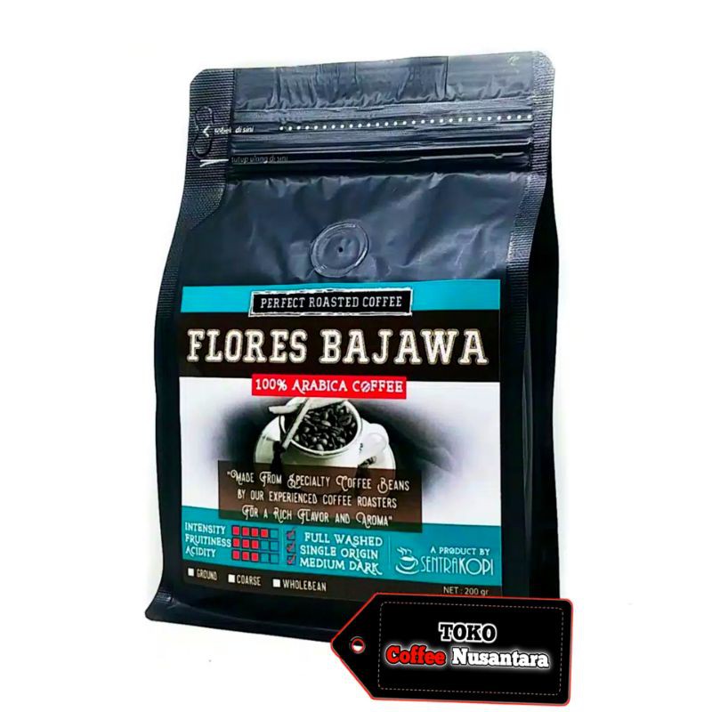 

Kopi Arabika Flores Bajawa 200 Gram Bubuk / Biji - Premium Arabica Coffee