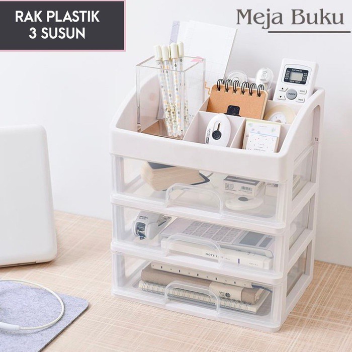 cosmetic drawer makeup - rak box kosmetik 3 susun