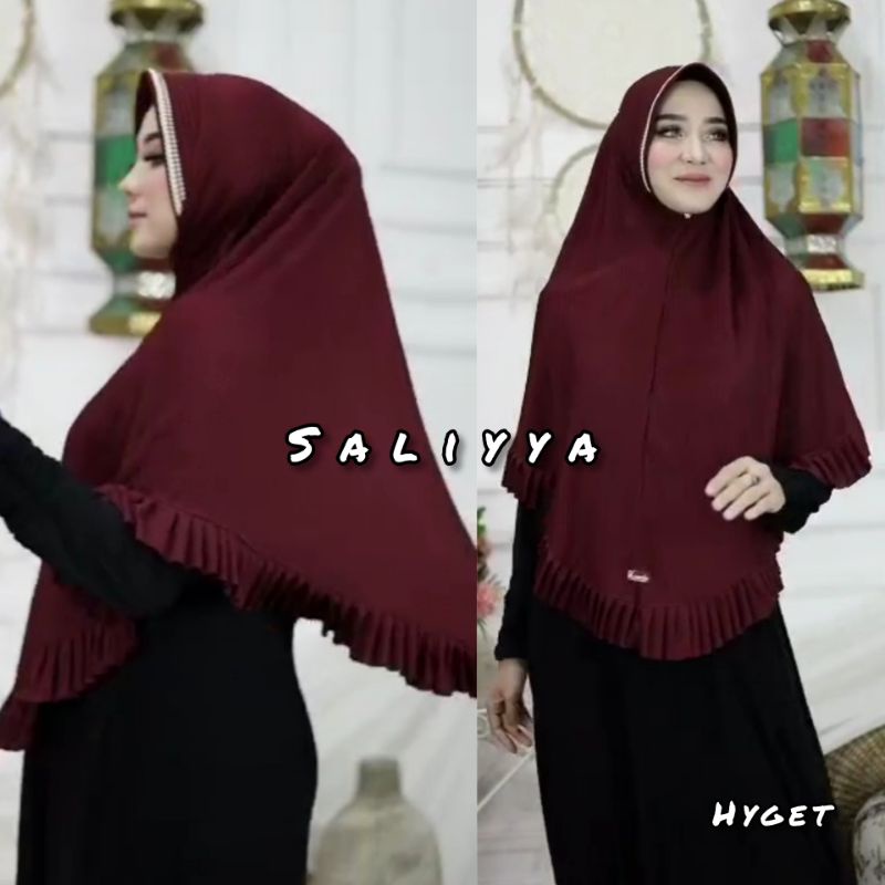 hijab instan jumbo plisket lidi saliyya