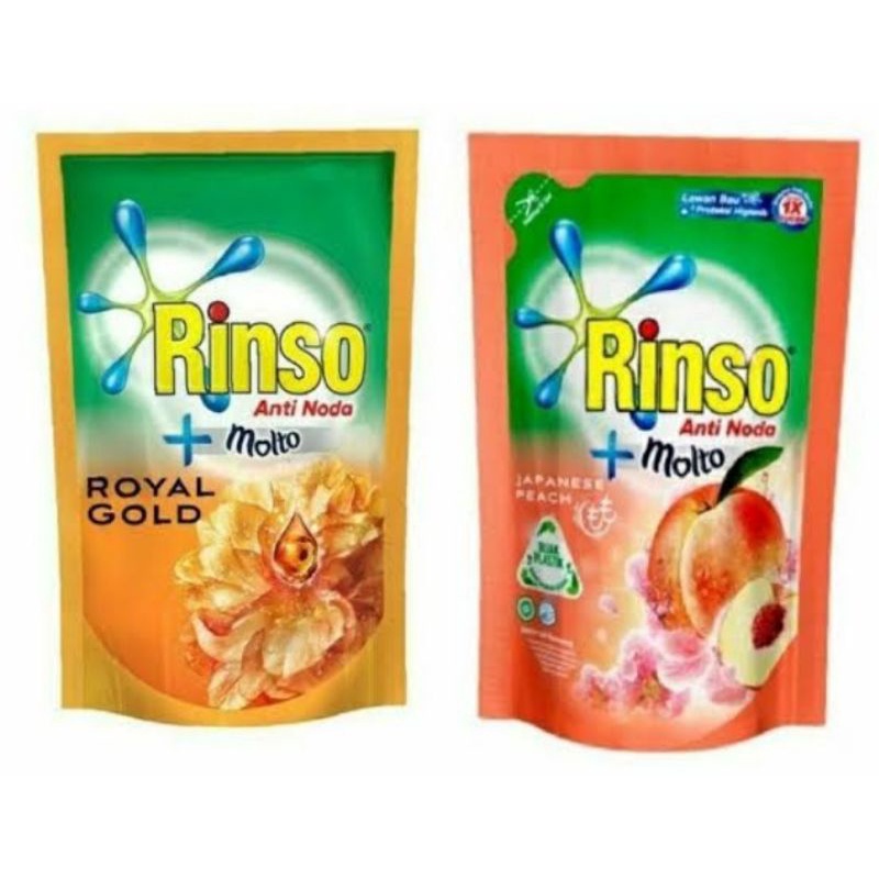 Rinso Detergen Cair + Molto japanese peach 625ml