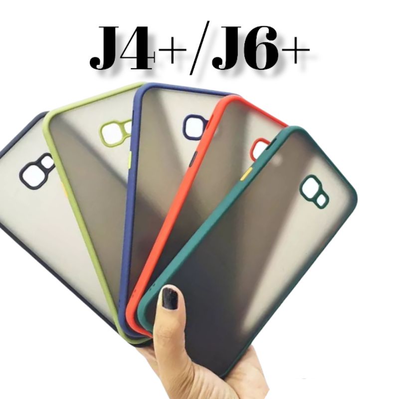 CASE MATTE SAMSUNG J4+/J6 PLUS SILICON MACARON TRANSPARAN