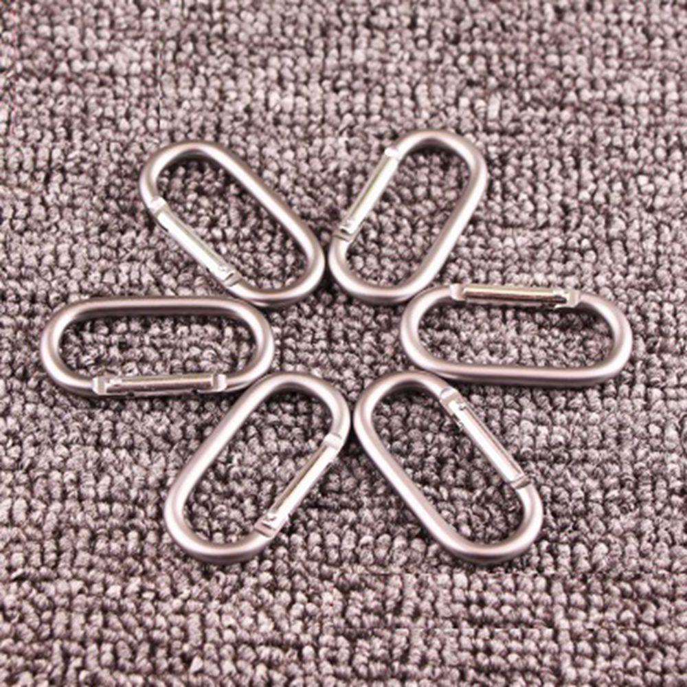 Wonder2 /5 /10pcs Mendaki Carabiner Keselamatan Paduan Aluminium Cincin Camping Hiking Gesper Gantungan Kunci