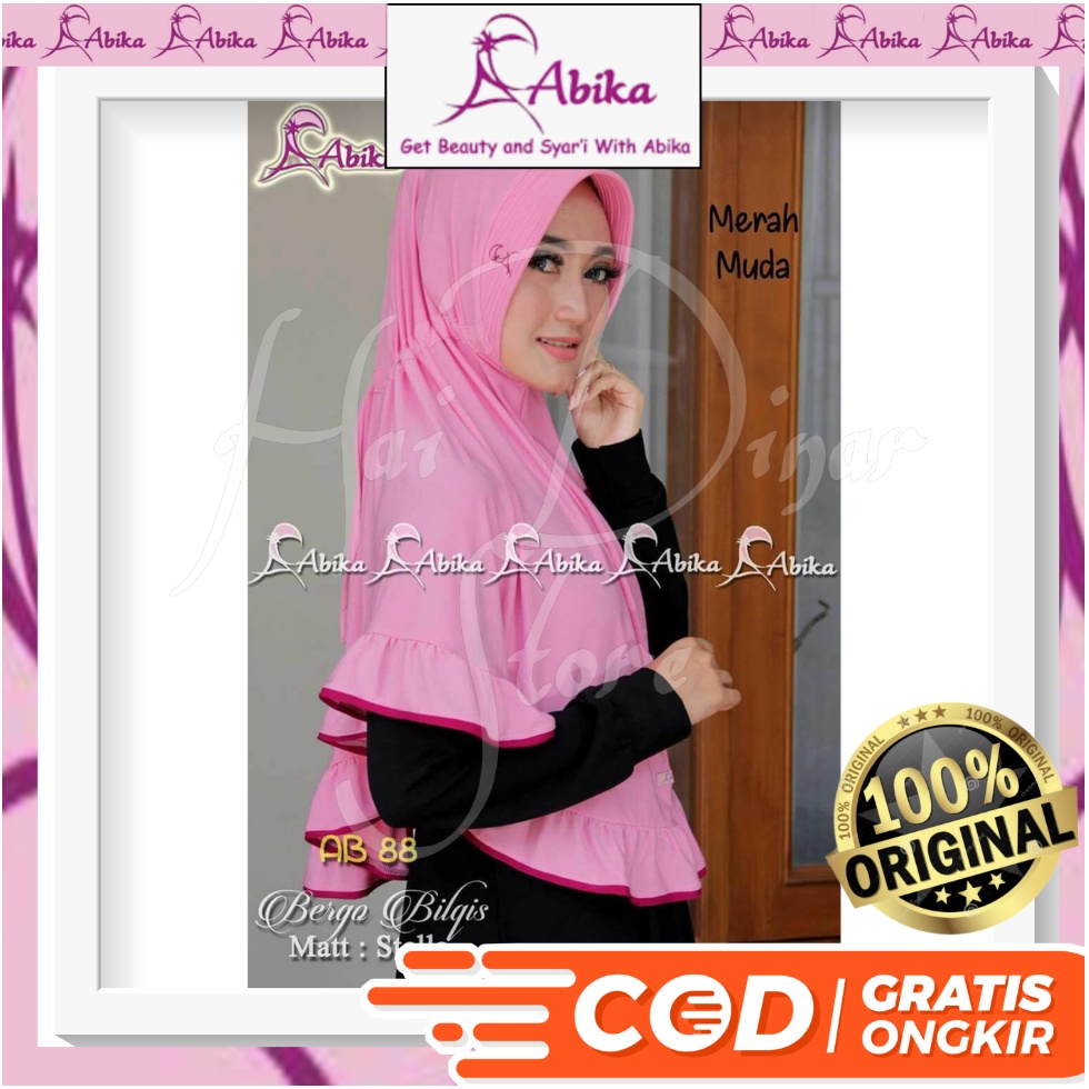 [Baru] Abika Hijab Bergo Bilqis Ready