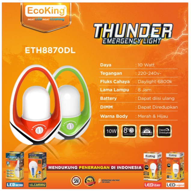 Lampu Emergency Ecoking ETH8870DL