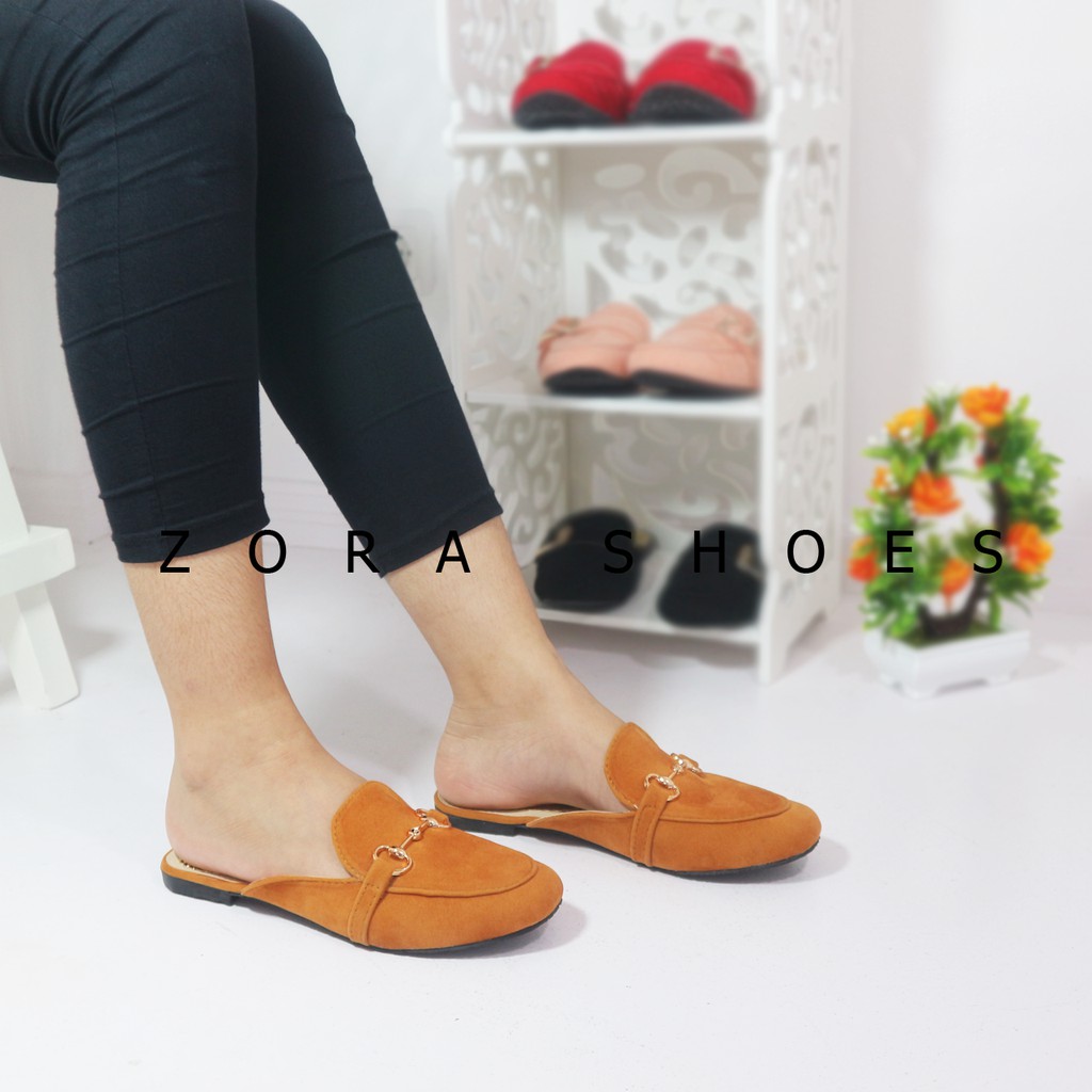 Sandal Wanita Zora Flat Shoes Wanita MT02