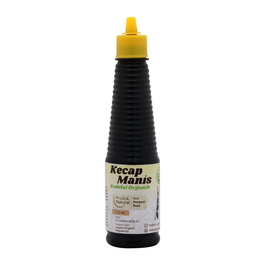 LINGKAR ORGANIK KECAP MANIS KEDELAI HITAM ORGANIK 150ML DAN 350ML