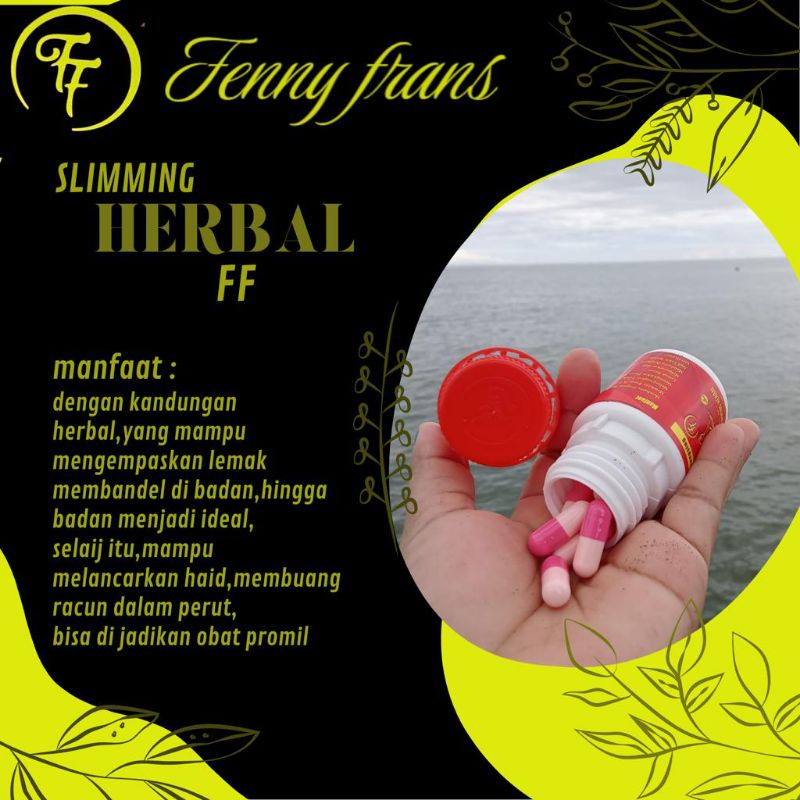 obat Pelangsing By Ff Slimming Herbal pil Diet Lemak Gemuk Kurus pria/wanita fanny Frans