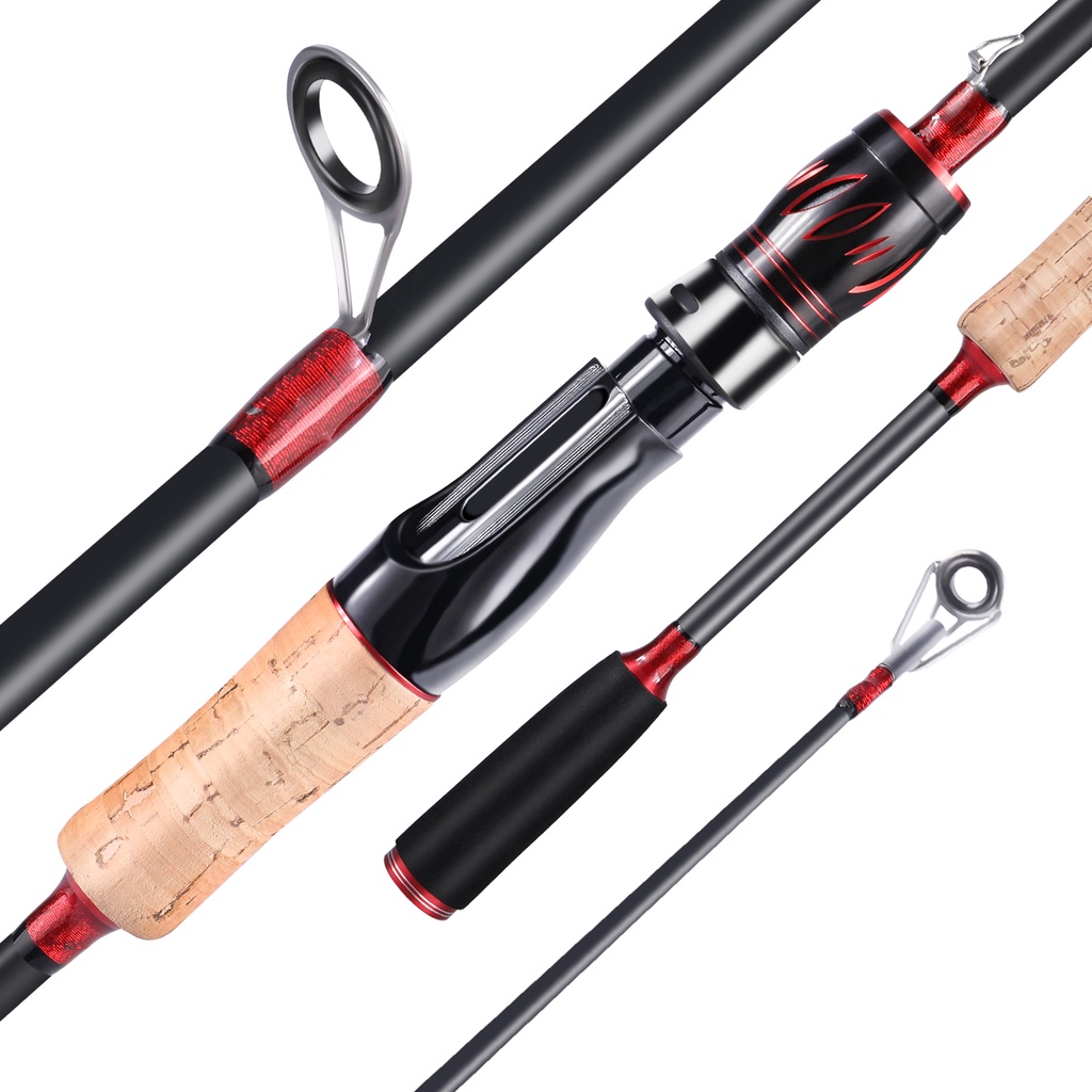 Sougayilang Joran Pancing 1.8/1.65m Casting/Spining Fishing Rod M Power EVA Handle Ultralight Fishing Rod-1.65m spinning