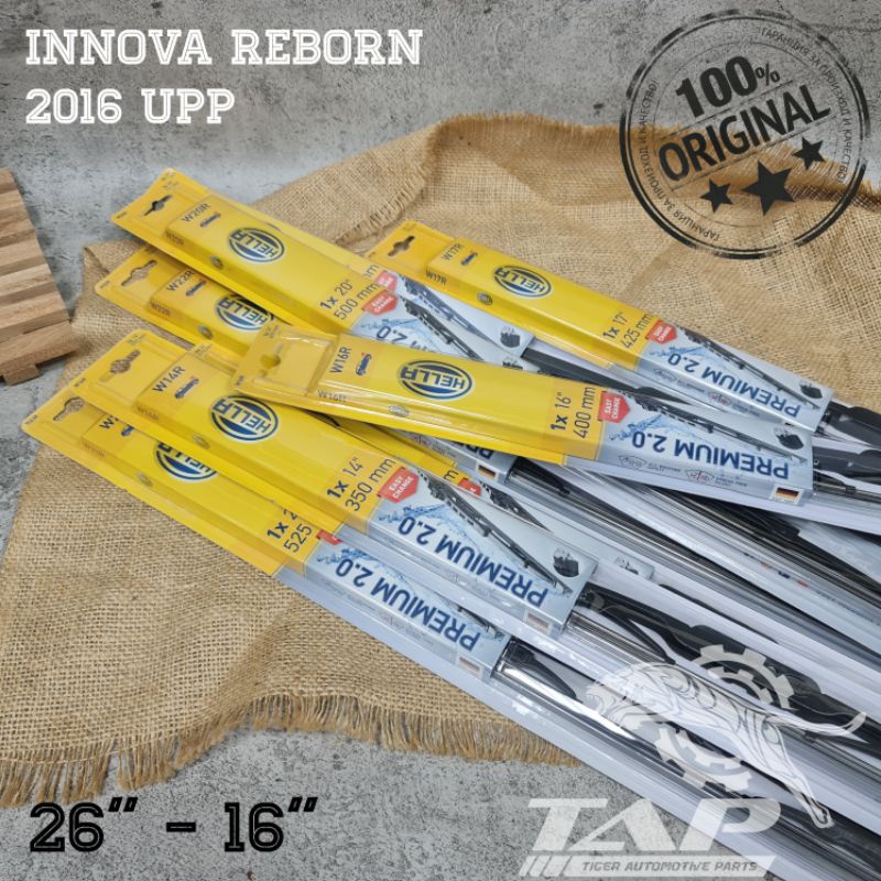 WIPER BLADE MOBIL INNOVA REBORN VENRURER HELLA PREMIUM 26&quot; - 16&quot; ORIGINAL