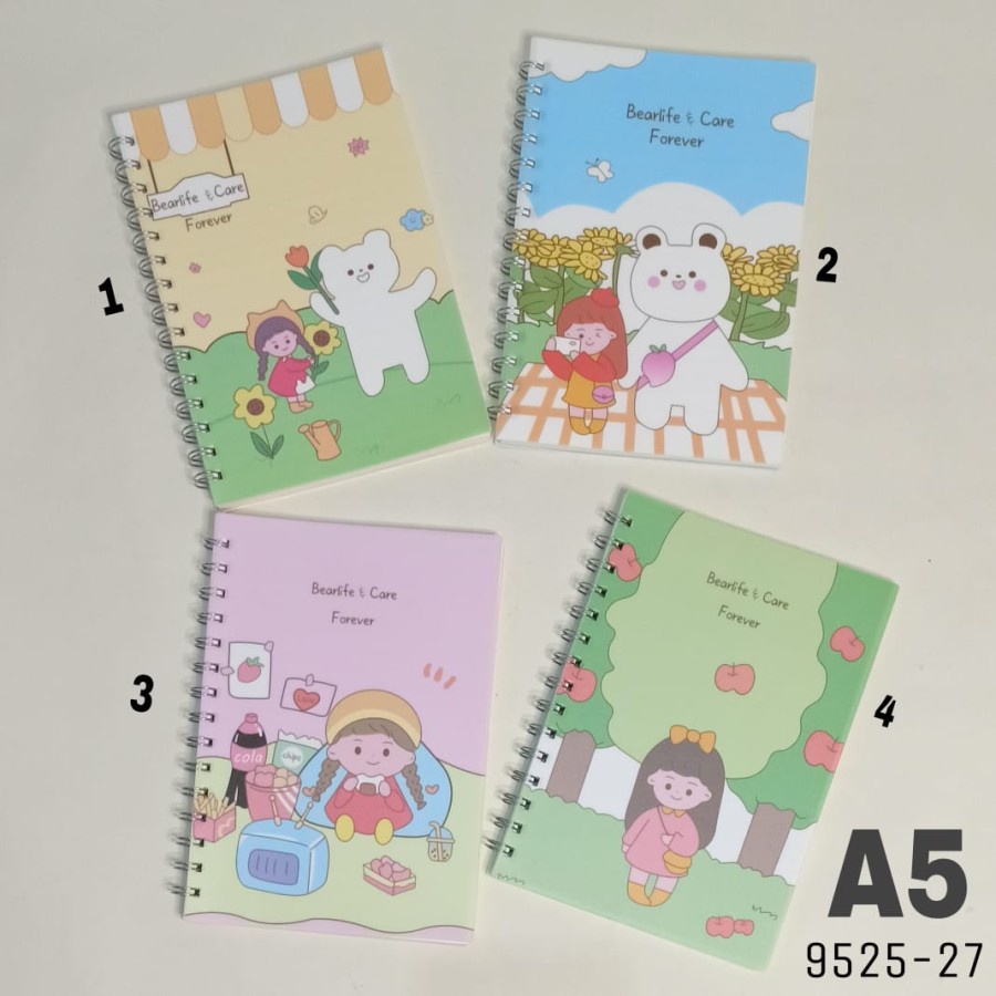 

SJS Notebook Spiral A5-70Lbr/Buku Spiral/Ring Book/Diary/Agenda/Jurnal