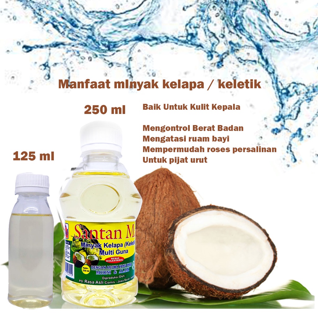 

Minyak Klentik multiguna / minyak keletik minyak kelapa tradisional alami 250 ml / 125 ml