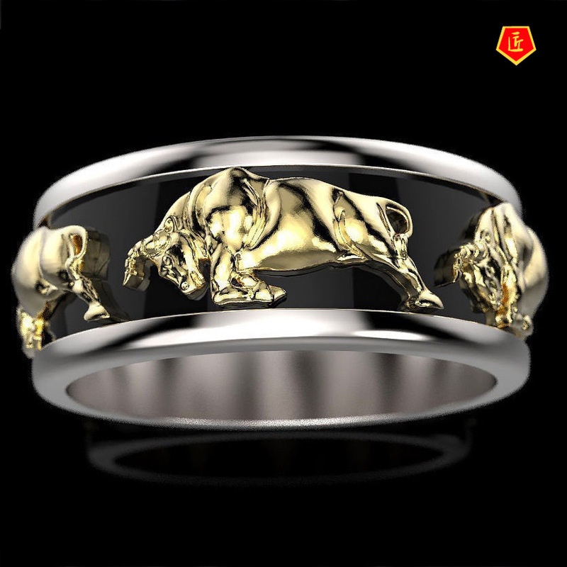 [Ready Stock]Fashion Personality Golden Cow Ring