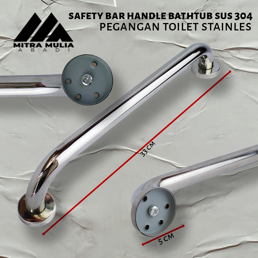 Handle Pegangan Bathup SUS 304 |Pegangan Bathub Kamar Mandi Stainless - 30 CM