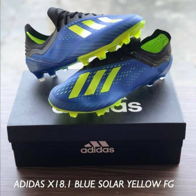 Adidas X18.1 Blue Solar Yellow FG