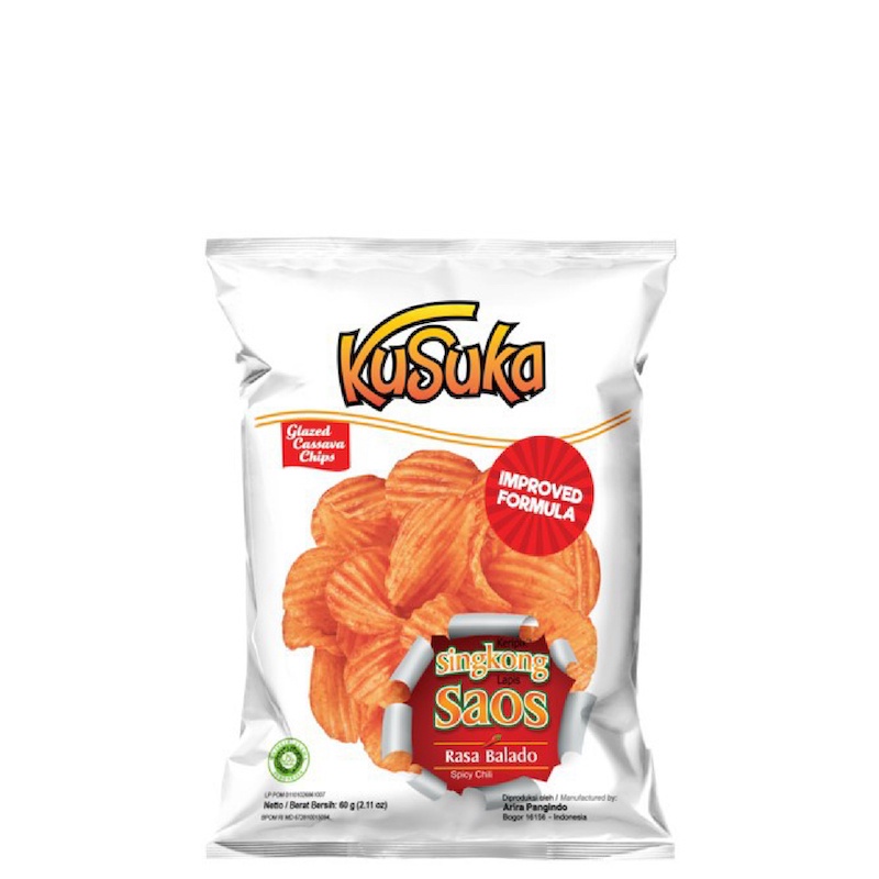 

Kusuka Keripik Singkong Saos Balado 60 gr