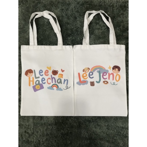 Tote Bag Cute dan Bergambar Nama Member NCT Dream / SM Entertaiment