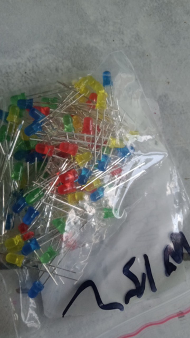 100pcs 3mm Led Light White Kuning Merah Hijau Biru Aneka Kit Diy Led Set Elektronik Diy Kit