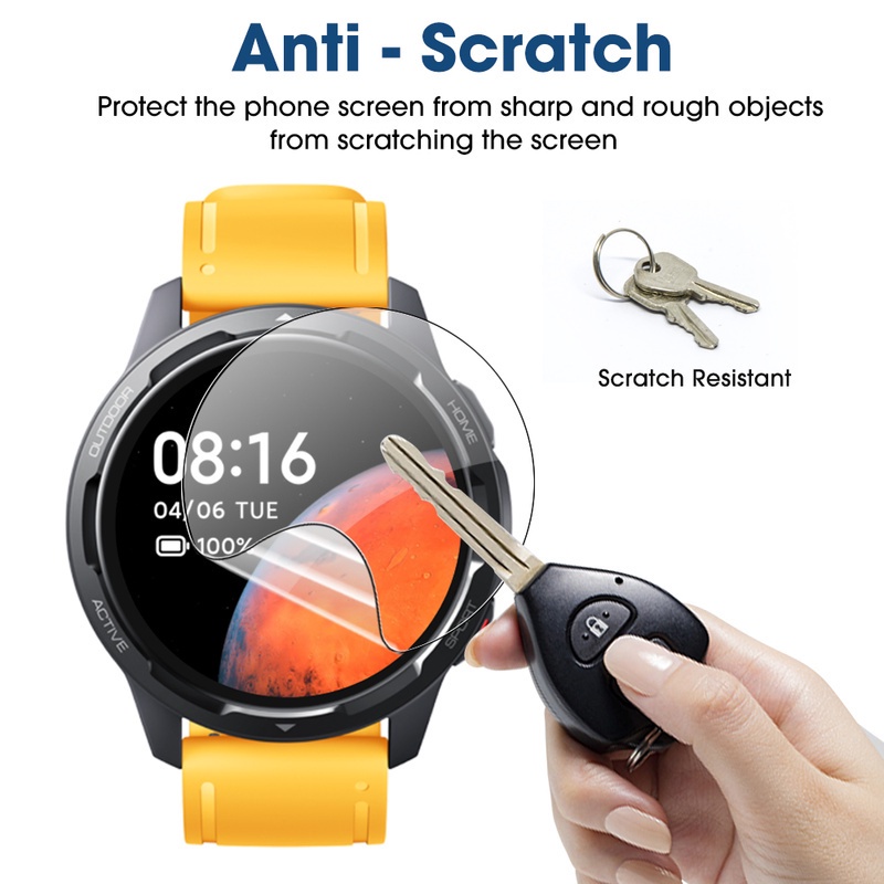 Film Hydrogel Pelindung Layar Depan Full Cover Anti Ledakan Untuk Smartwatch Xiaomi Watch S1 Active