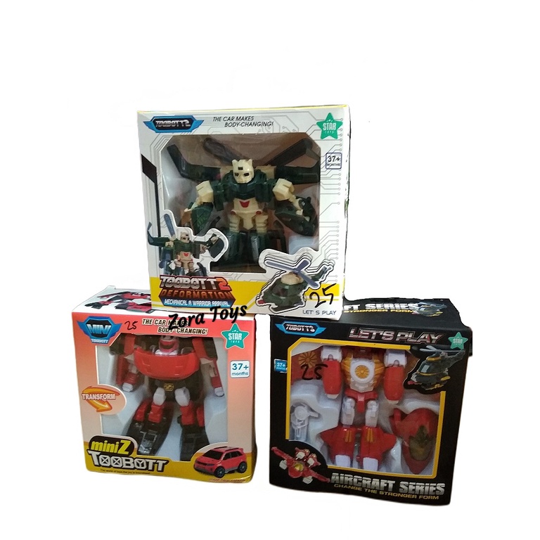 Mainan Anak JSP Toobott MiniZ Toobott 2 Toobott 3