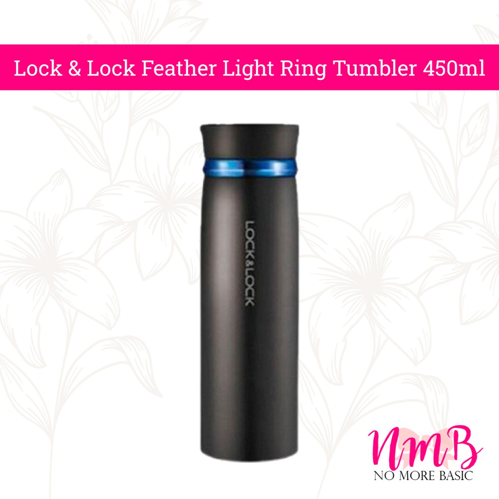 Lock &amp; Lock Feather Light Ring Tumbler 450ml Termos Air Vacum Original Lock and Lock