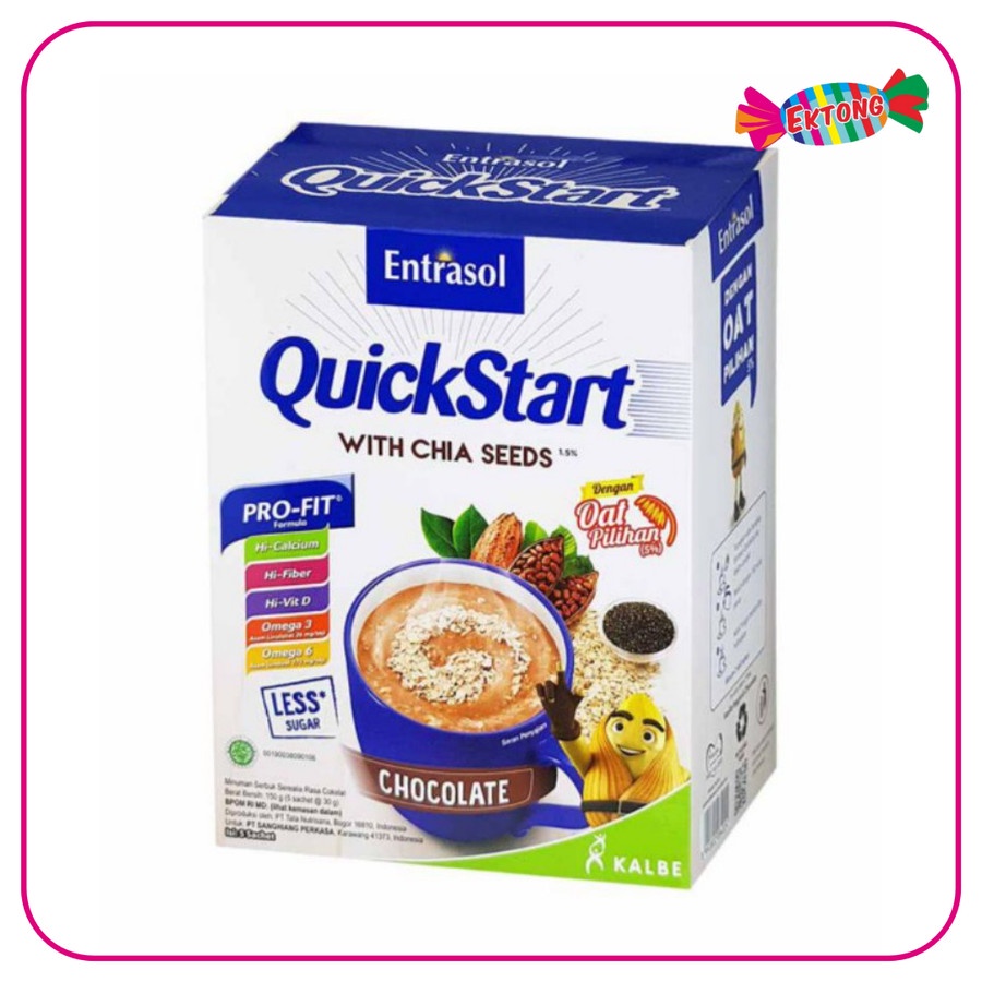 

ENTRASOL QUICK START ( SEREAL COKLAT / 5 SACHETS X 30GR )