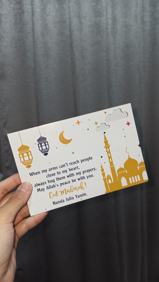Kartu Lebaran / Kartu Ucapan Hari Raya / Kartu Ucapan Idul Fitri Custom