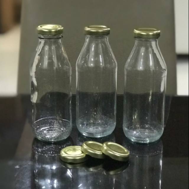 Botol kaca 350 ml / jus / kopi / susu / yoghurt