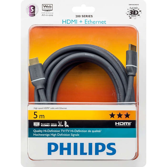 Jual Kabel Hdmi Philips 5m / 5 Meter Utra HD 2160p Shopee