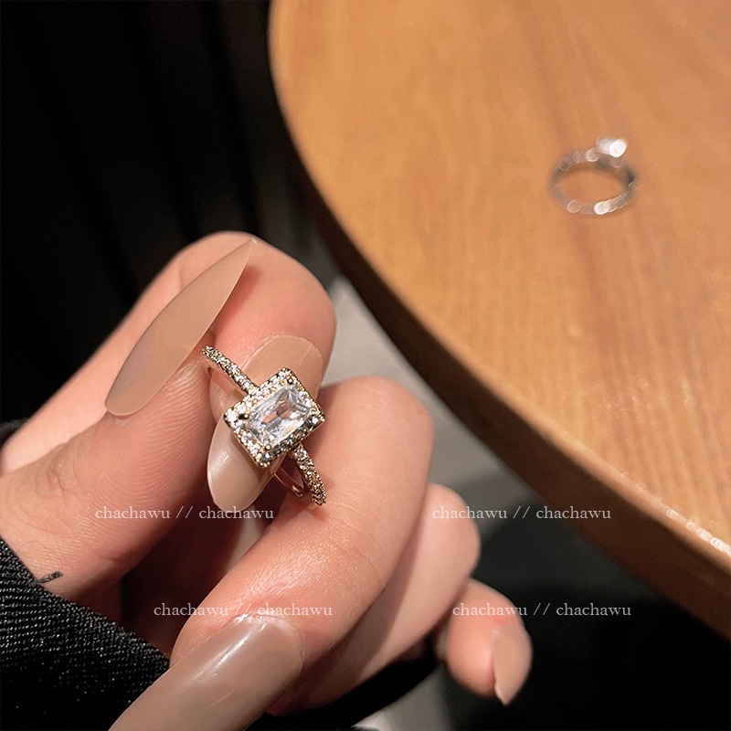 Cincin untuk wanita special interest desain fashion dekorasi khusus cahaya mewah indeks cincin denga