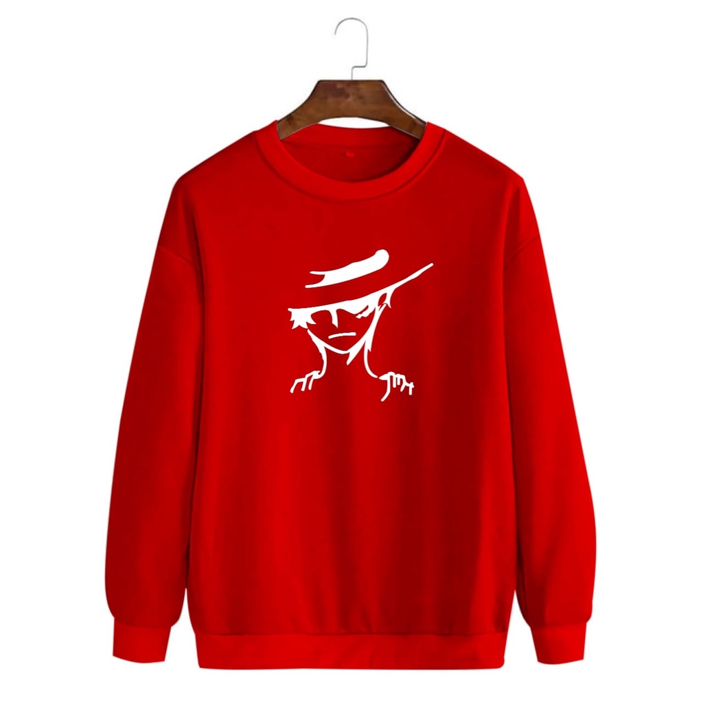 BISA COD /Baju Sweater lUKPI / sweater luffy terbaru /atasan pria /  baju trend kekinian  -mukzhop