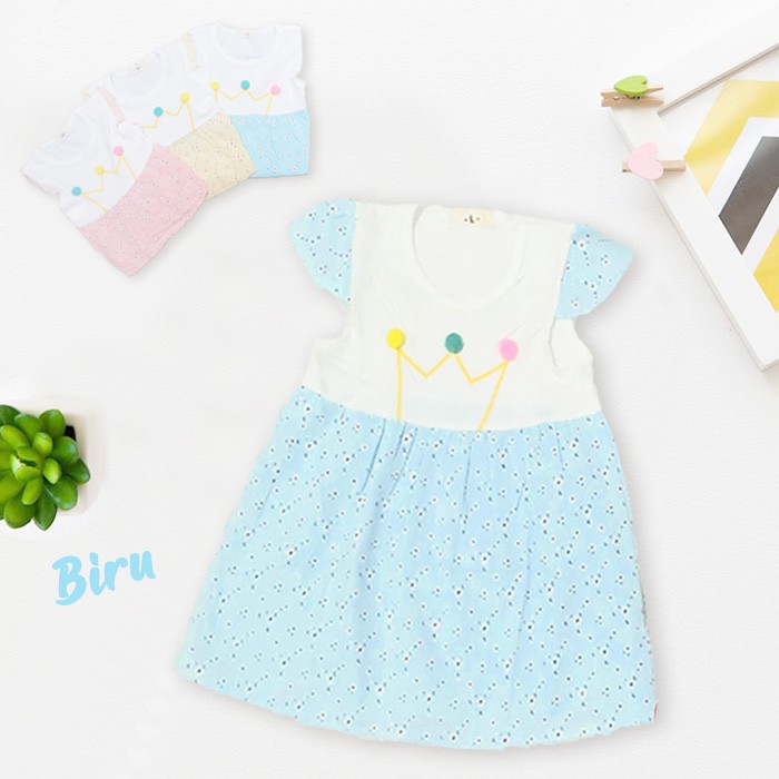 Dress Bayi Anak Perempuan Import Murah Rok Bayi Import Baju Bayi Perempuan Import Murah Crown