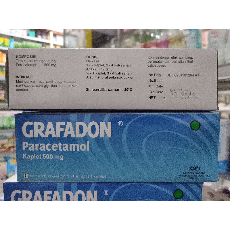GRAFADON 1 BOX ISI 10 STRIP paracetamol 500 mg