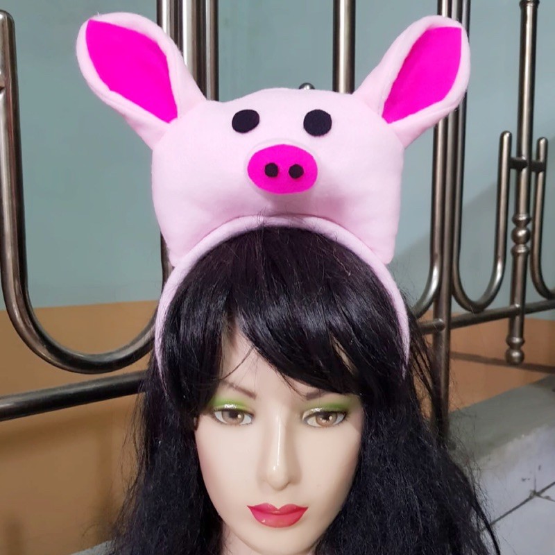 Bando Karakter Hewan Piglet Babi Pig Bando Babi Kostum Piglet Piggy