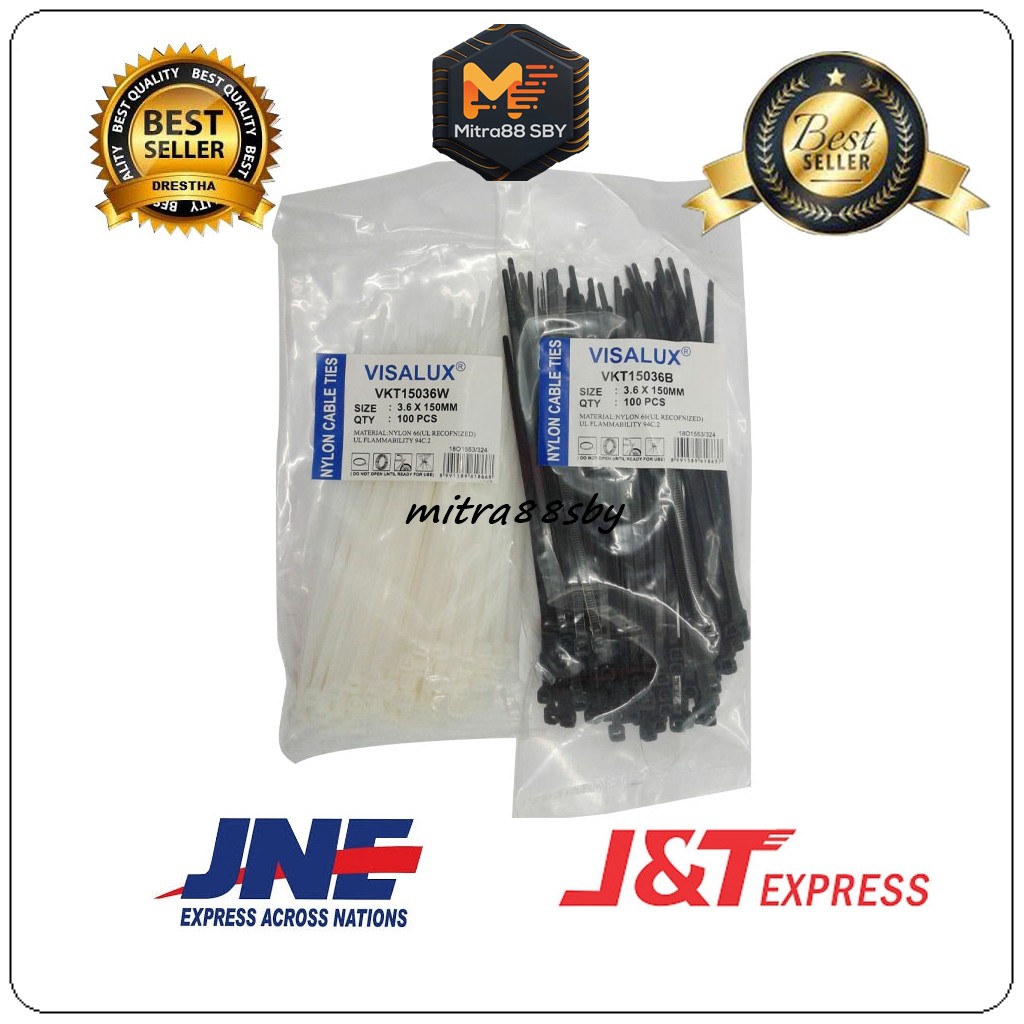 Mitra88sby kabel ties pengikat kabel nylon 10cm 15cm 20cm 25cm 30cm dan 40cm