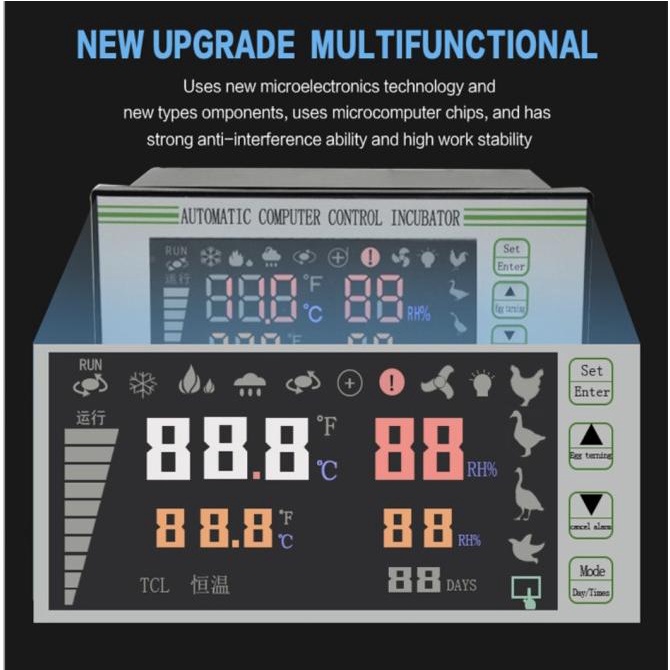 Xm-18S Xm18S Egg Incubator Temperature Thermostat Humidity Controller