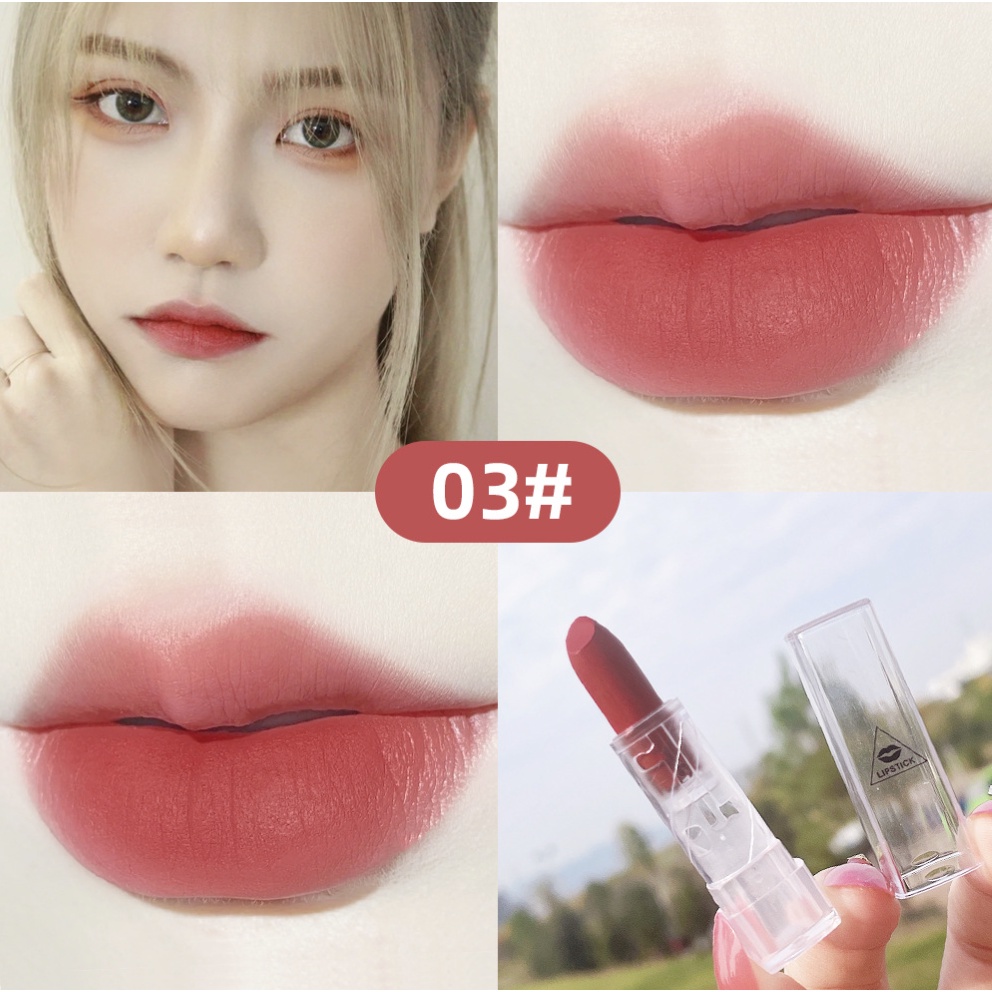 Transparant Lipstik Velvet Matte Lip Glaze Lipstick Teayason TD007