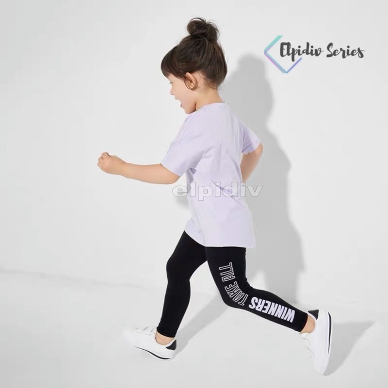 Elpidiv - Legging Anak Motif Font WINNER TAKE ALL LAF-003 (4y-15y)