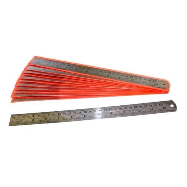 

Penggaris Besi 30 CM / Rol Besi / Mistar Besi / Penggaris Stainless - inch / PENGGARIS BESI 30 CM