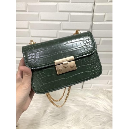 LVL.19Au22ᵟ ▫ Ck Woden Boxy Croco Chain Ori [FREE PAPERBAG  FREE BUBBLEWRAP]