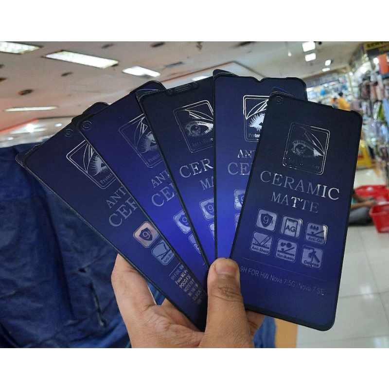 Tempered Glass Ceramic Radiasi Mi 5x Mi5x  A1 Mi 6x Mi6x A2 Mi8 Mi 8 Mi9 Mi 9 Mi 9T Mi9T Redmi K20  Mi 10T Mi 10T Pro Mi 11T Mi 11T Pro Mi 11 Lite Mi Play Anti Gores Blue ray