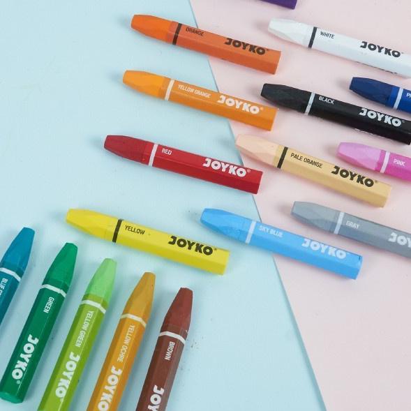 

T5D♙ Crayon Minyak Oil Pastel Joyko 12 Warna Barang Terlaris